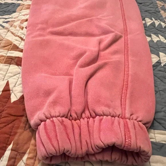 Adidas Pink Fleece Jogger Sweatpants - Picture 7 of 10
